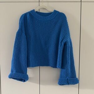Amazon Vibrant Blue Crew Neck Sweater